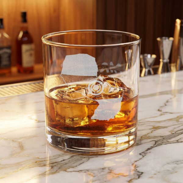 Vaso de Whisky Grabado de Paraguay — 10,5 oz (310 ml) | Regalo Personalizado